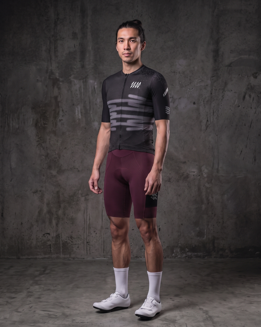 Velo Streak Pro Jersey — Black, model view