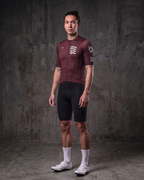 Summer Essential Pro Jersey — merlot, model view