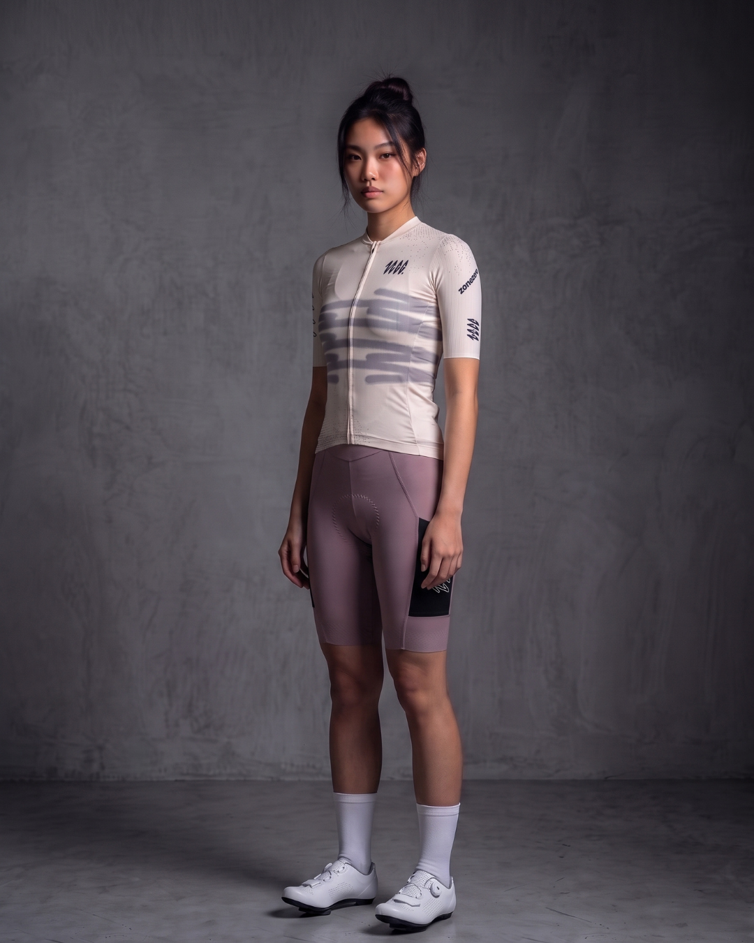 Velo Streak Pro Jersey — white, model view