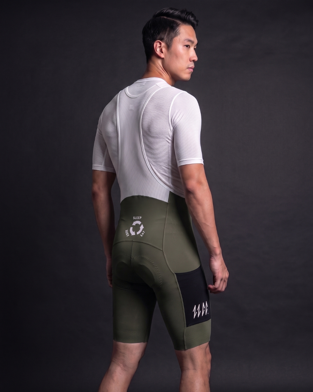 Element Duo Cargo Bib — Olive Green, studio detail