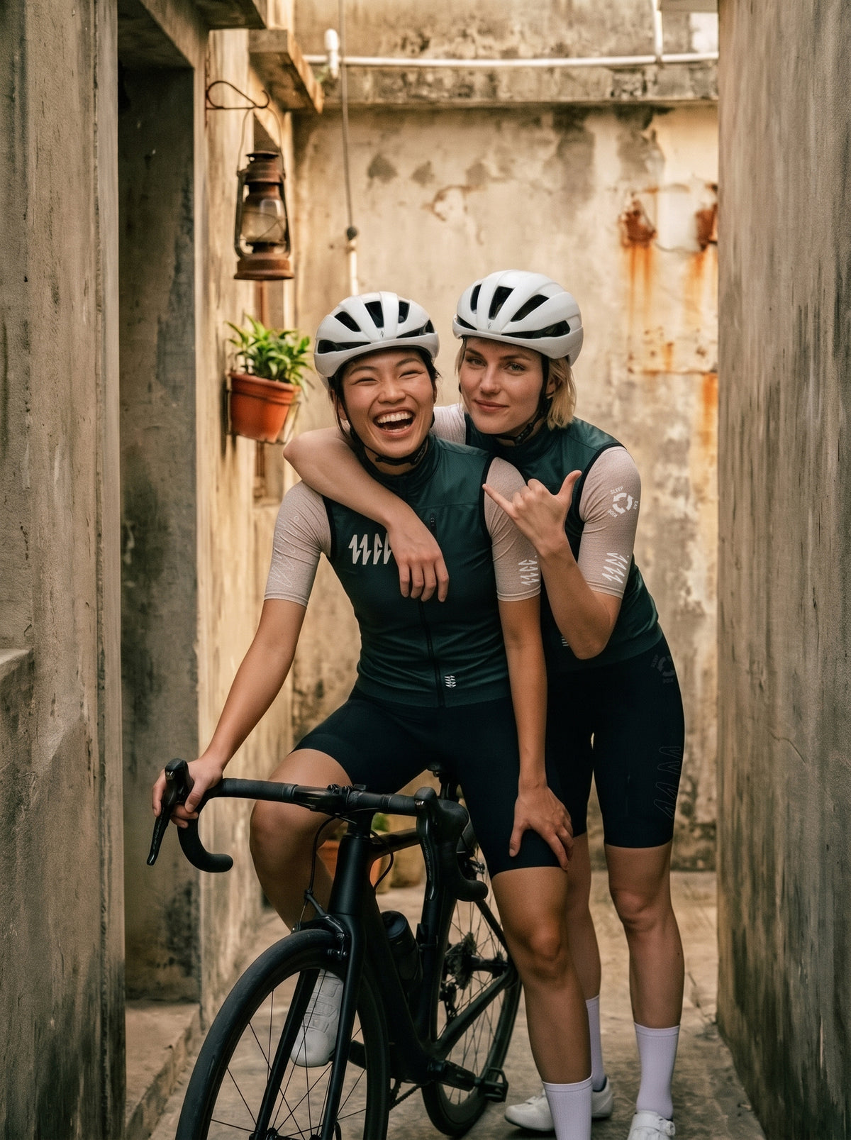 Breezer Gilet — Muted Green, lifestyle