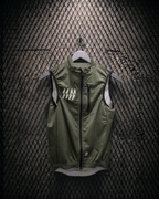 Breezer Gilet — Muted Green, front view