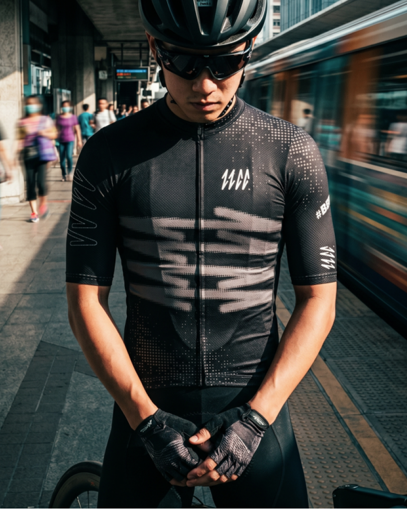 Velo Streak Pro Jersey — Black, lifestyle 2
