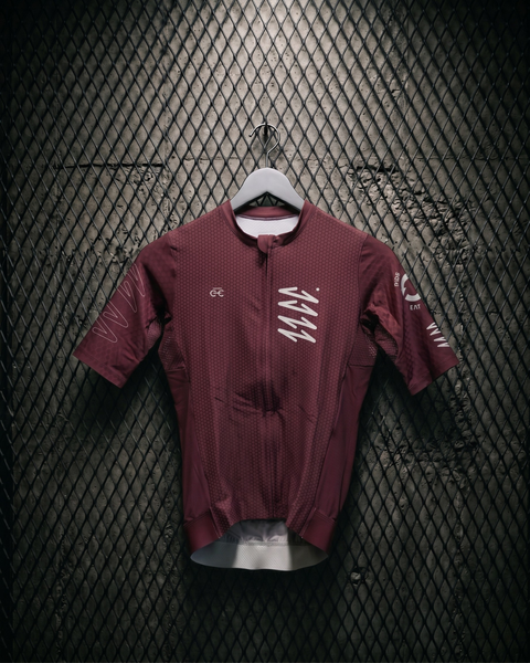 Summer Essential Pro Jersey — Merlot, front view