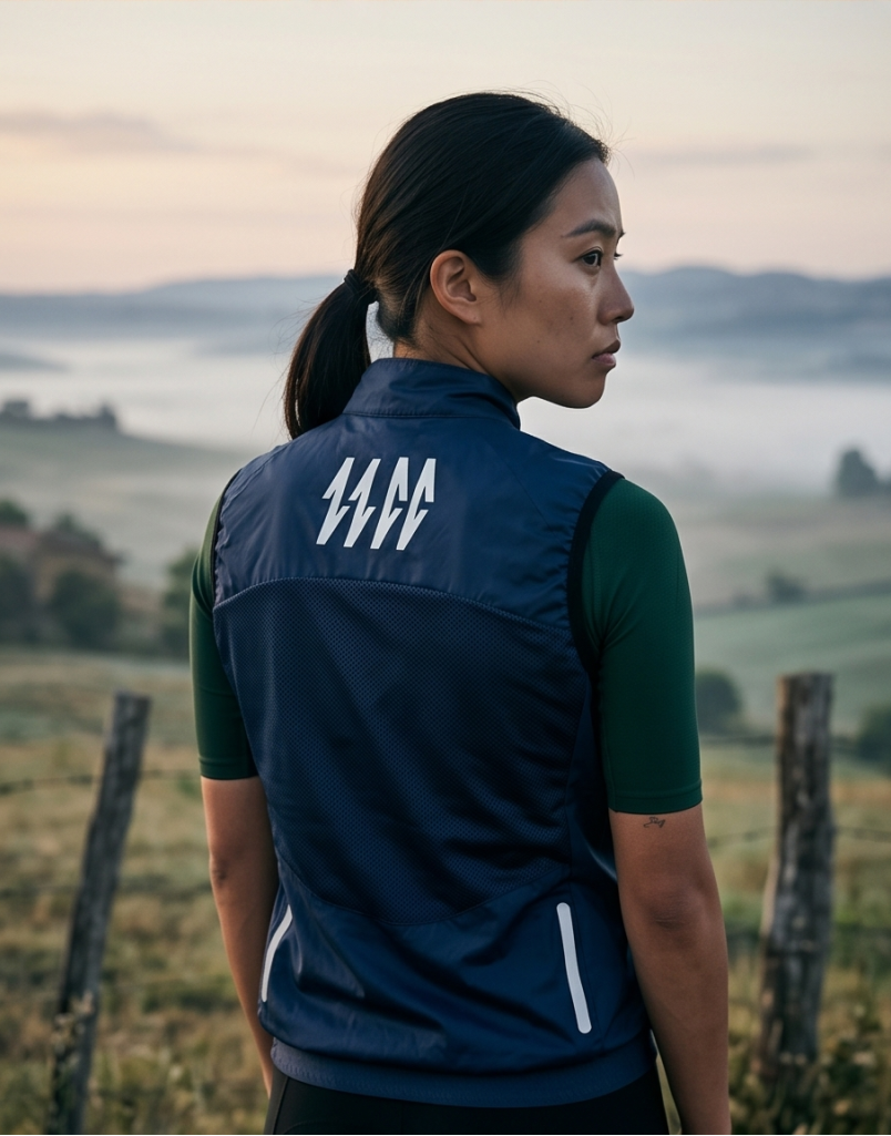 Breezer Gilet — Medieval Blue, lifestyle
