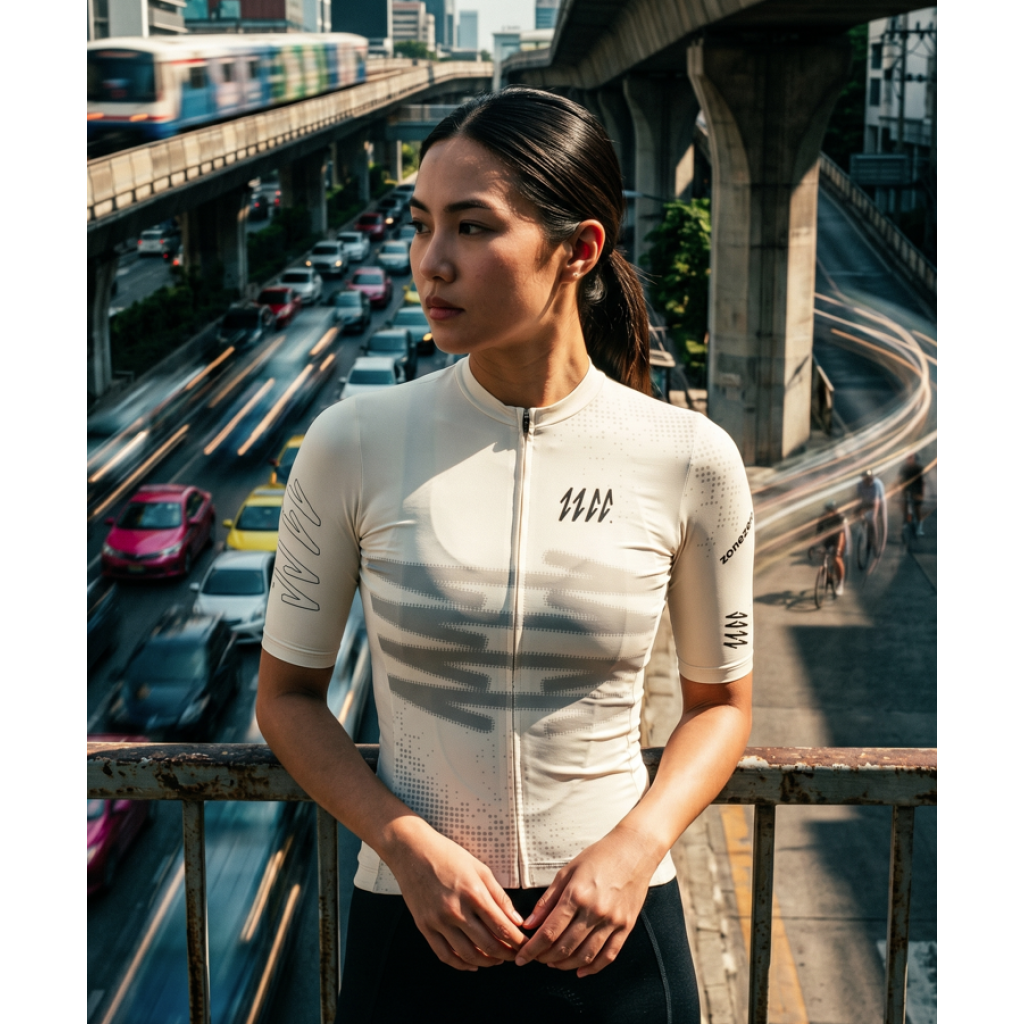 Velo Streak Pro Jersey — White, lifestyle 8