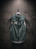 Breezer Gilet — Muted Green, front view
